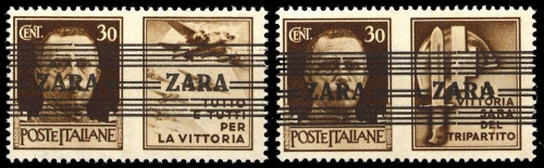 1943, Deutsche Besetzung II. WK Zara, 36 I+II, **
