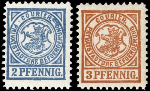 Deutsches Reich Stadtpost, STE B 1+2, **