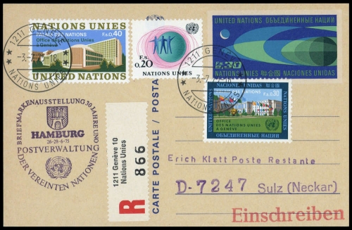 1975, UNO Genf, P 2 u.a., Brief