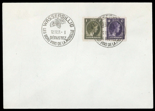 1951, Luxemburg, 354, 359, Brief