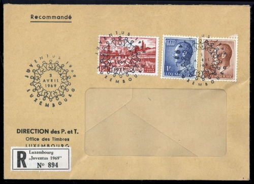 1969, Luxemburg, 433 u.a., Brief