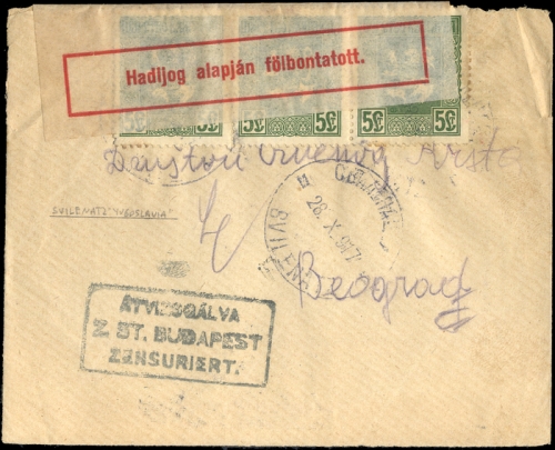 1917, Bulgarien, 112 (3), Brief