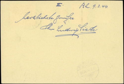1943, Musik,Komponisten,sonstige, DR 834 u.a., Brief
