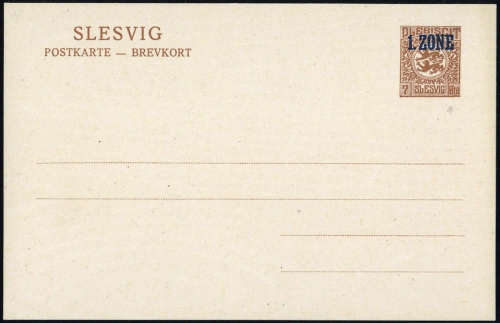 1920, Deutsches Abstimmgeb. Schleswig, P 4 Var., *