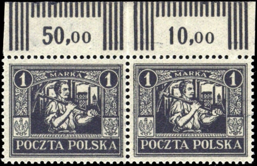 1922, Ost-Oberschlesien Reguläre Ausgabe, 7 F, **