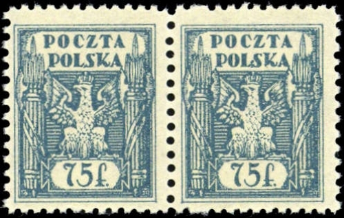 1922, Ost-Oberschlesien Reguläre Ausgabe, 6 III, **