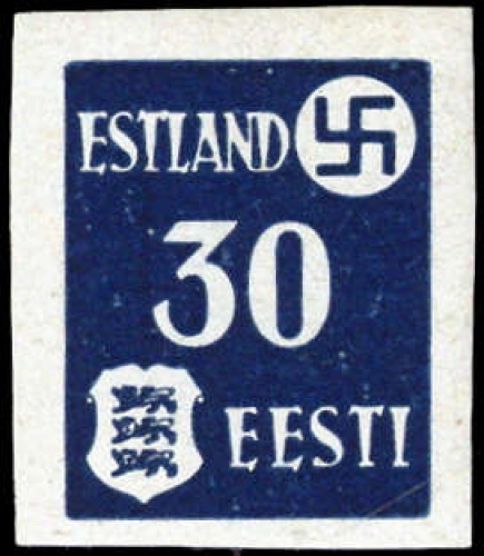 1941, Deutsche Besetzung II. WK Estland, 3 x U, **