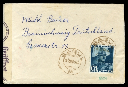 1940, Rumänien, Brief