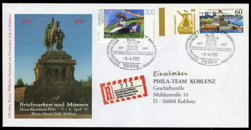 1997, Bundesrepublik Deutschland, 1380 u.a., Brief