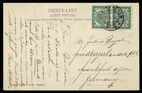 1910, Niederländisch Indien, Brief