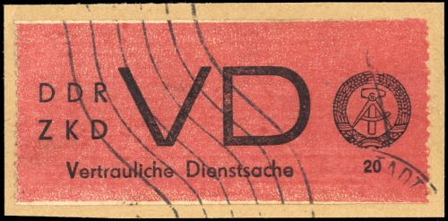 1965, DDR Vertrauliche Dienstsachen, VD 1 I, Briefst.