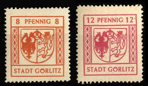 1945, Deutsche Lokalausgabe Görlitz, 3+4, **