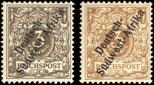 1897, Deutsche Kolonien Südwestafrika, 1 (2), *