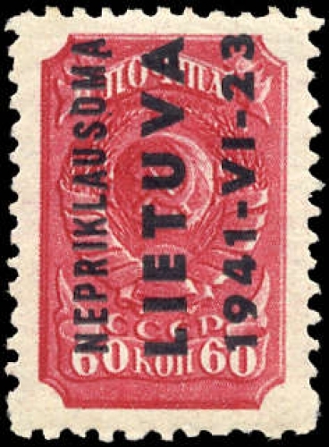 1941, Deutsche Besetzung II. WK Litauen, 8 Dzf, **