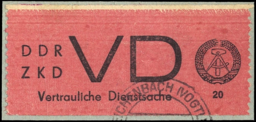 1965, DDR Vertrauliche Dienstsachen, VD 1 A I, Briefst.