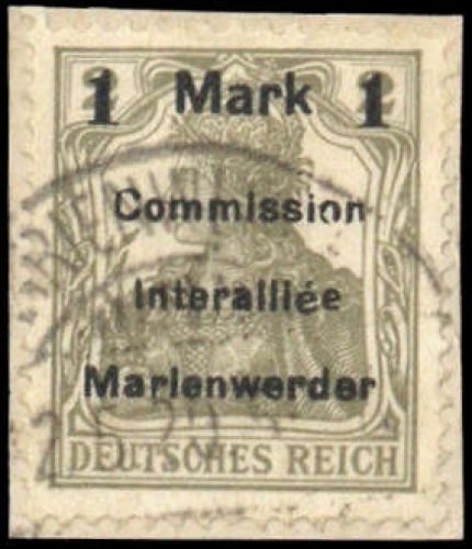 1920, Marienwerder, 22 A I H, Briefst.