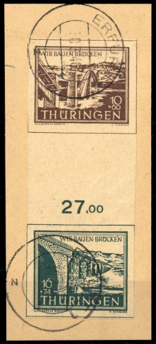 1946, SBZ Thüringen, S Zd 1 ET, Briefst.