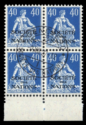 1922, Schweiz Völkerbund SDN, 8 PF 02a, cto