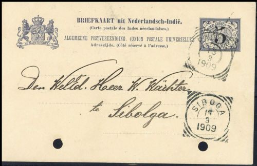 Niederländisch Indien, P 19 II, Brief