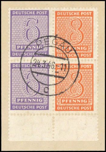 1945, SBZ Westsachsen, S Zd 5 (2), Briefst.