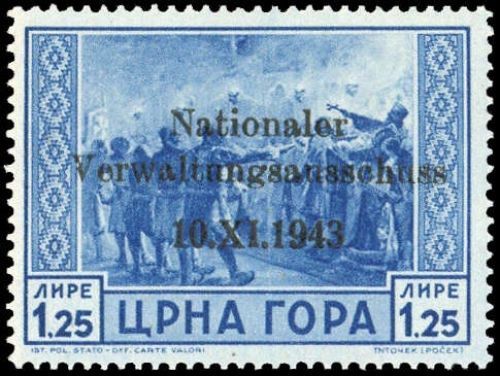 1943, Deutsche Besetzung II. WK Montenegro, 12, **