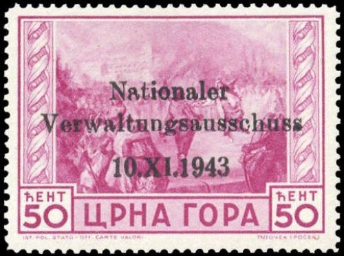 1943, Deutsche Besetzung II. WK Montenegro, 11, **