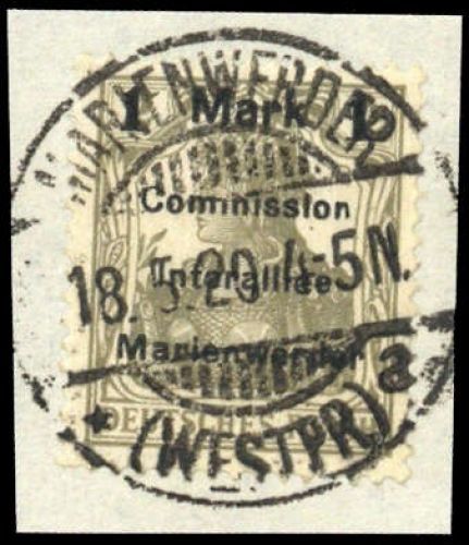 1920, Marienwerder, 22 A I H, Briefst.