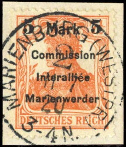 1920, Marienwerder, 25 A I b, Briefst.