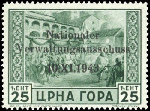 1943, Deutsche Besetzung II. WK Montenegro, 10, **