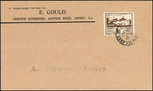 1943, Deutsche Besetzung II. WK Jersey, 5, FDC