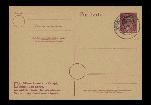 1945, Deutsche Lokalausgabe Löbau, P A09, Brief