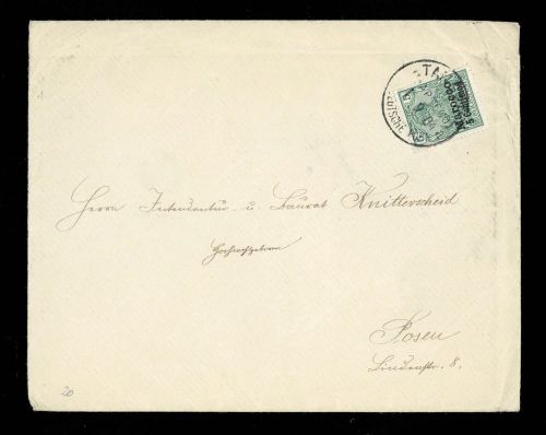 1904, Deutsche Auslandspost Marokko, 8 I , Brief