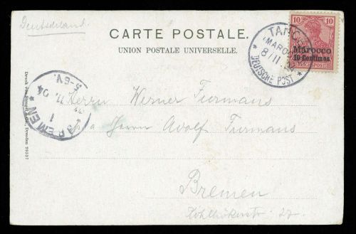 1904, Deutsche Auslandspost Marokko, 9 , Brief