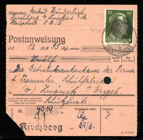 1945, SBZ Bundesland Sachsen, AP 794 I, Brief