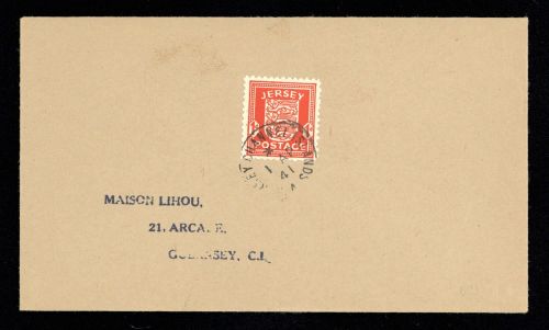 1941, Deutsche Besetzung II. WK Jersey, 2, FDC