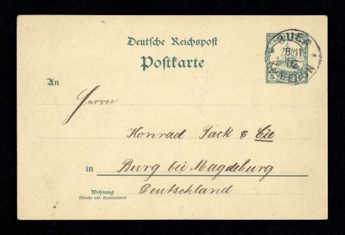 1902, Deutsche Kolonien Kamerun, P 8, Brief
