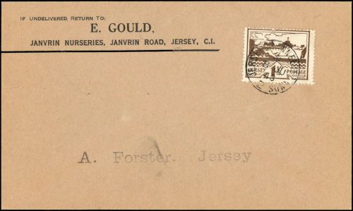 1943, Deutsche Besetzung II. WK Jersey, 5, FDC