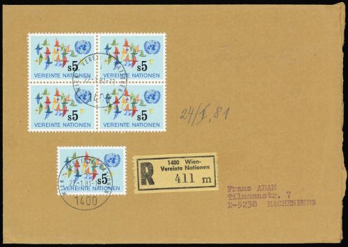 1981, UNO Wien, 4 (5), Brief