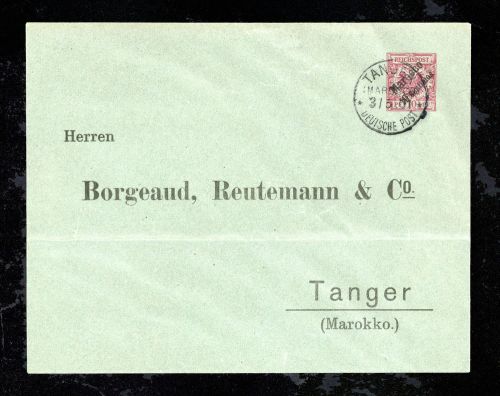 1901, Deutsche Auslandspost Marokko, PU 1 , Brief