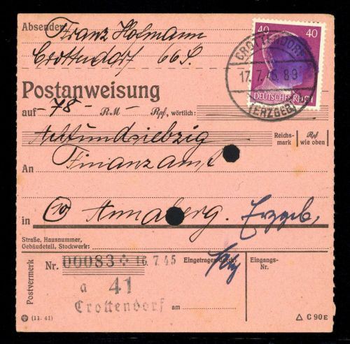 1945, SBZ Bundesland Sachsen, AP 795 I, Brief