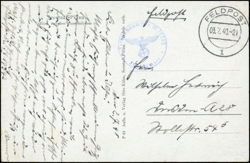 1940, Danzig, Brief
