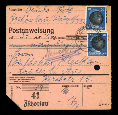 1945, SBZ Bundesland Sachsen, AP 791 I (2), Brief