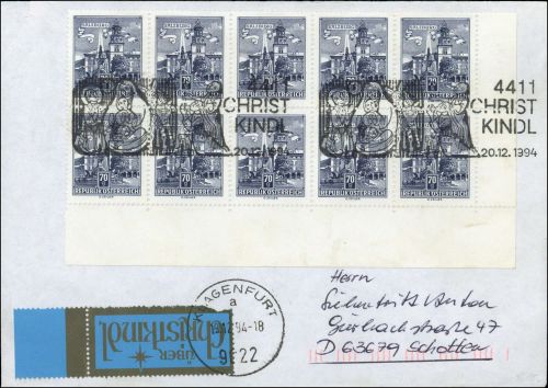 1994, Österreich, 1114 (10), Brief