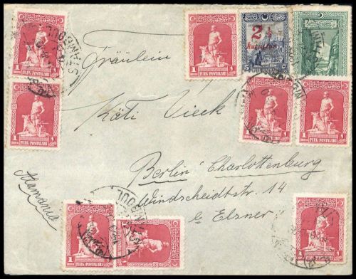 1930, Türkei, 845 (8) u.a., Brief