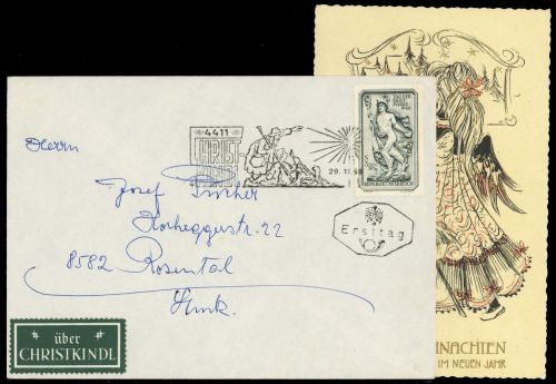 1968, Österreich, 1277 u.a., Brief