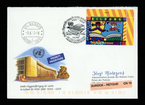 2000, UNO Wien, 300, Brief