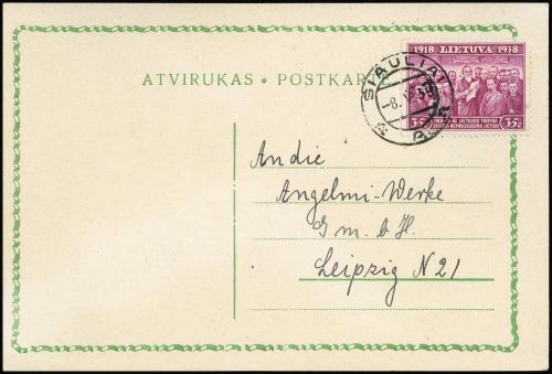 1939, Litauen, 427, Brief