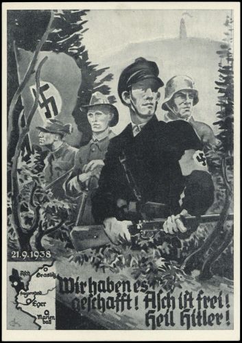 1938, Sudetenland Asch, 3 , Brief