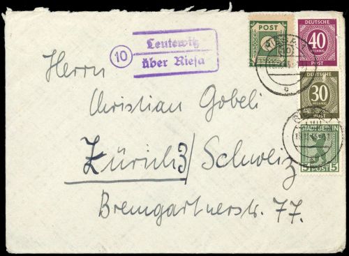 SBZ Berlin Brandenburg, 1 AA u.a., Brief