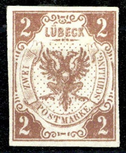 1859, Altdeutschland Lübeck, 3, (*)